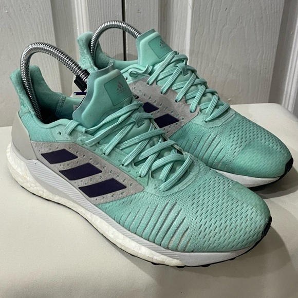 ADIDAS RUNNING SNEAKERS SOLAR GLIDE ST GREEN MINT SIZE 8.5 SPORTY GYM PILATES - Picture 13 of 17